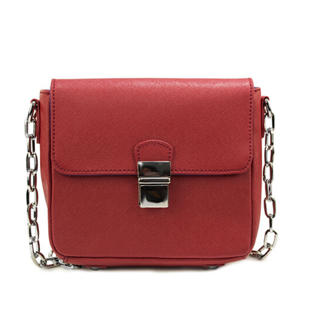 Tiny Leather Handbag - Cabernet - 1 COLOR -