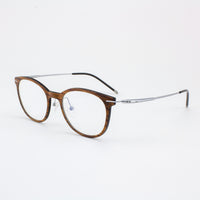 Thumbnail for Tommy Owens - Pinellas - Featherlight Titanium & Wood Eyeglasses - 2 COLORS -