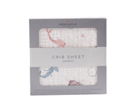 Thumbnail for Newcastle - Mermaids Bamboo Muslin Crib Sheet -