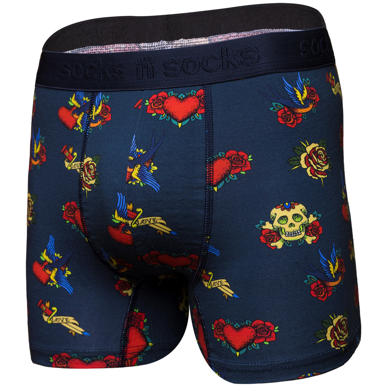 Men's Tattoo Boxer Brief - 1 COLOR -