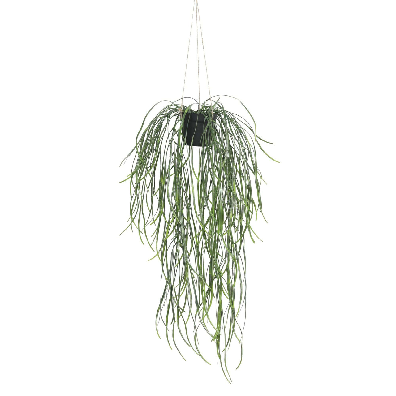 Artificial Hanging Potted Plant (Willow Leaf) 66cm UV Resistant -