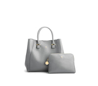 Thumbnail for GUNAS NEW YORK - Jane - Grey Vegan Leather Satchel with dust bag - 1 COLOR -