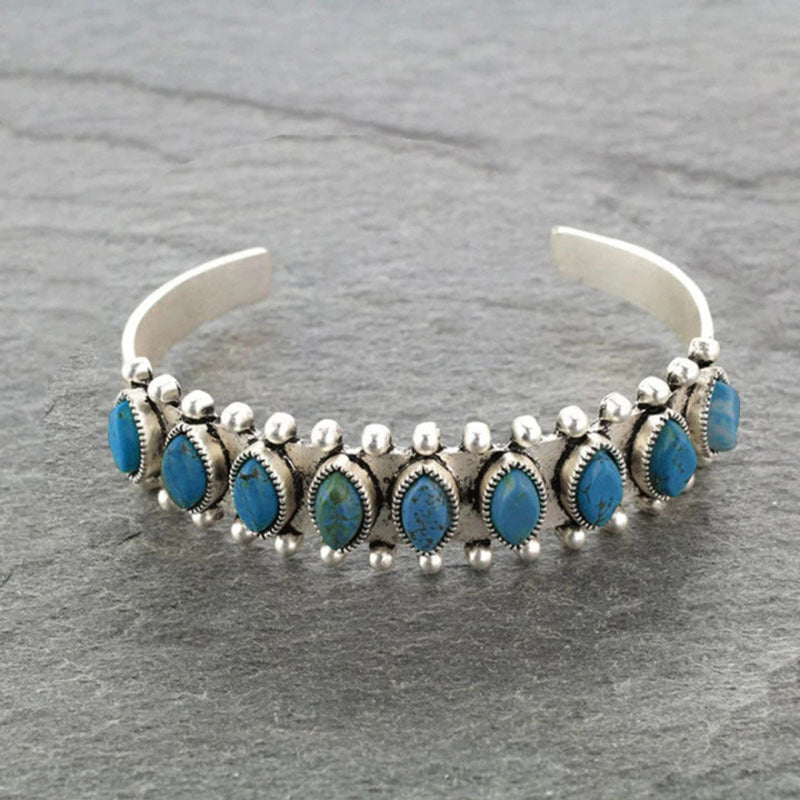 Turquoise Open Bracelet - T - 5 STYLES / COLORS -