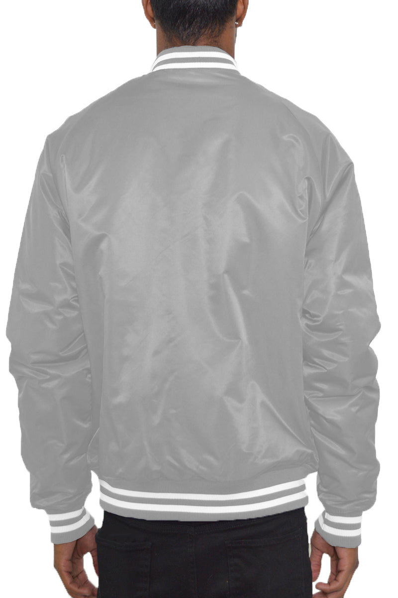 Classic Varsity Windbreaker Bomber Jacket - 1 COLOR -