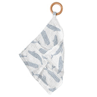 Thumbnail for Blue Shadow Whales Bamboo Newcastle Teether -