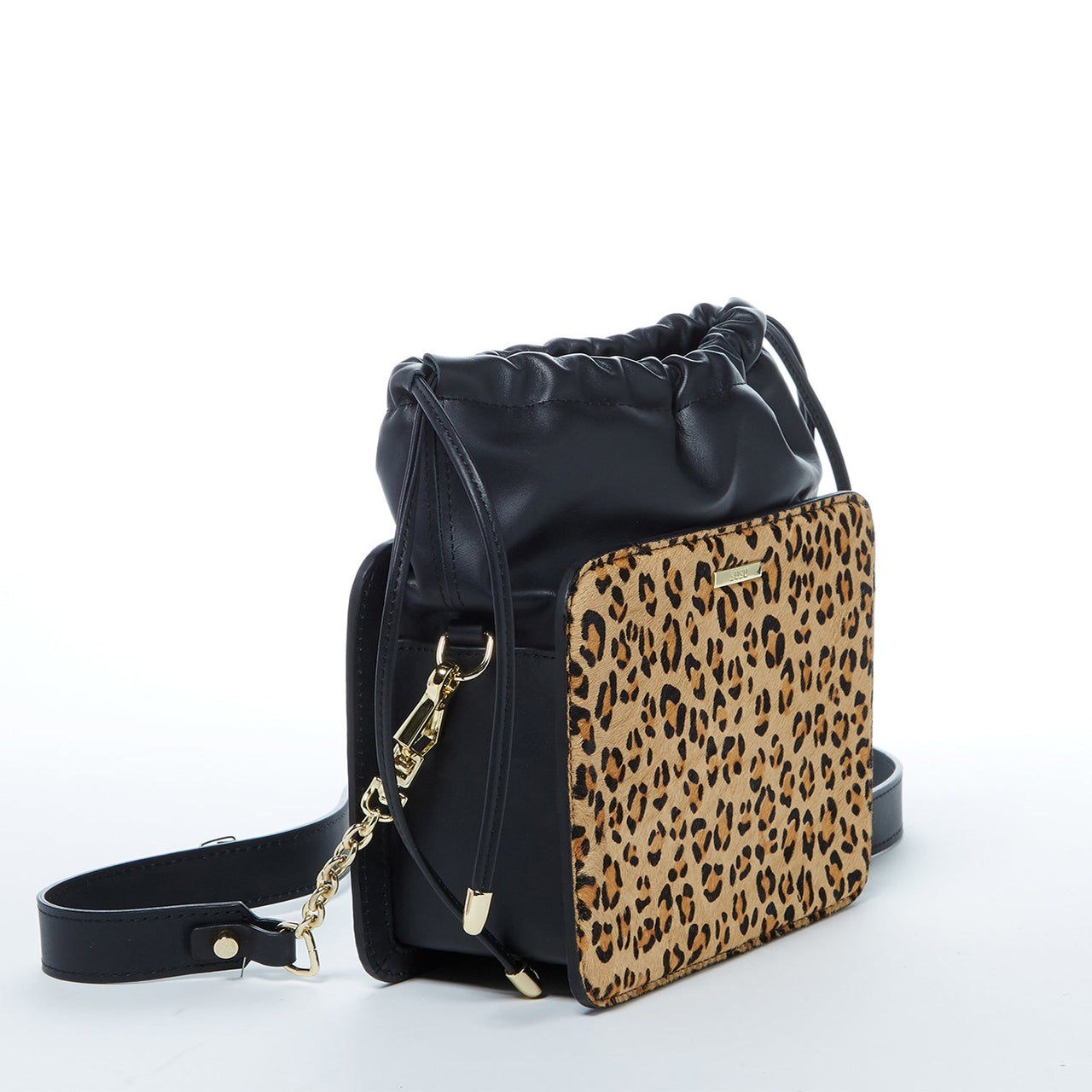 Patricia Black Leopard Leather Purse -