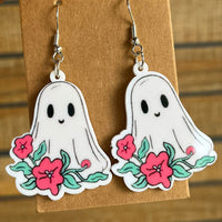 Thumbnail for Halloween Theme Acrylic Dangle Earrings - T - 6 STYLES -