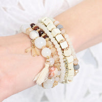 Thumbnail for Riah Fashion - Charm Stack Bracelet - 4 COLORS -