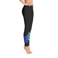 Thumbnail for FYC - Women's All Day Comfort Black Venture Pro Stripe Leggings - 1 COLOR -