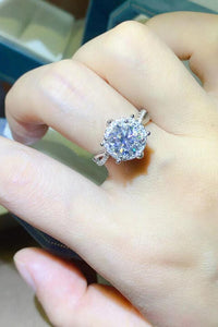 Thumbnail for 2 Carat Moissanite 925 Sterling Silver Ring