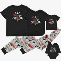 Thumbnail for MEN MERRY CHRISTMAS Graphic Top and Printed Pants Set - T -