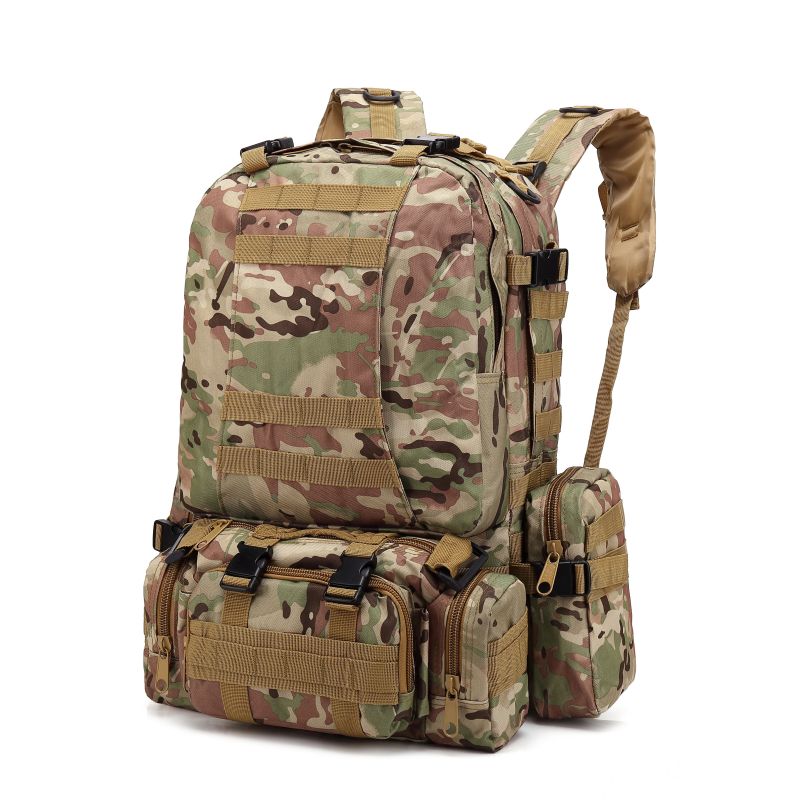 Large Capacity 50L Khaki Hunting Survival Camping - Custom Water Proof Tactical Backpack - [5-9 DAY DELIVERY] - 11 COLORS / CAMOS -