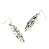 Thumbnail for Christy Jean - Lily Leaf Earrings in Silver -