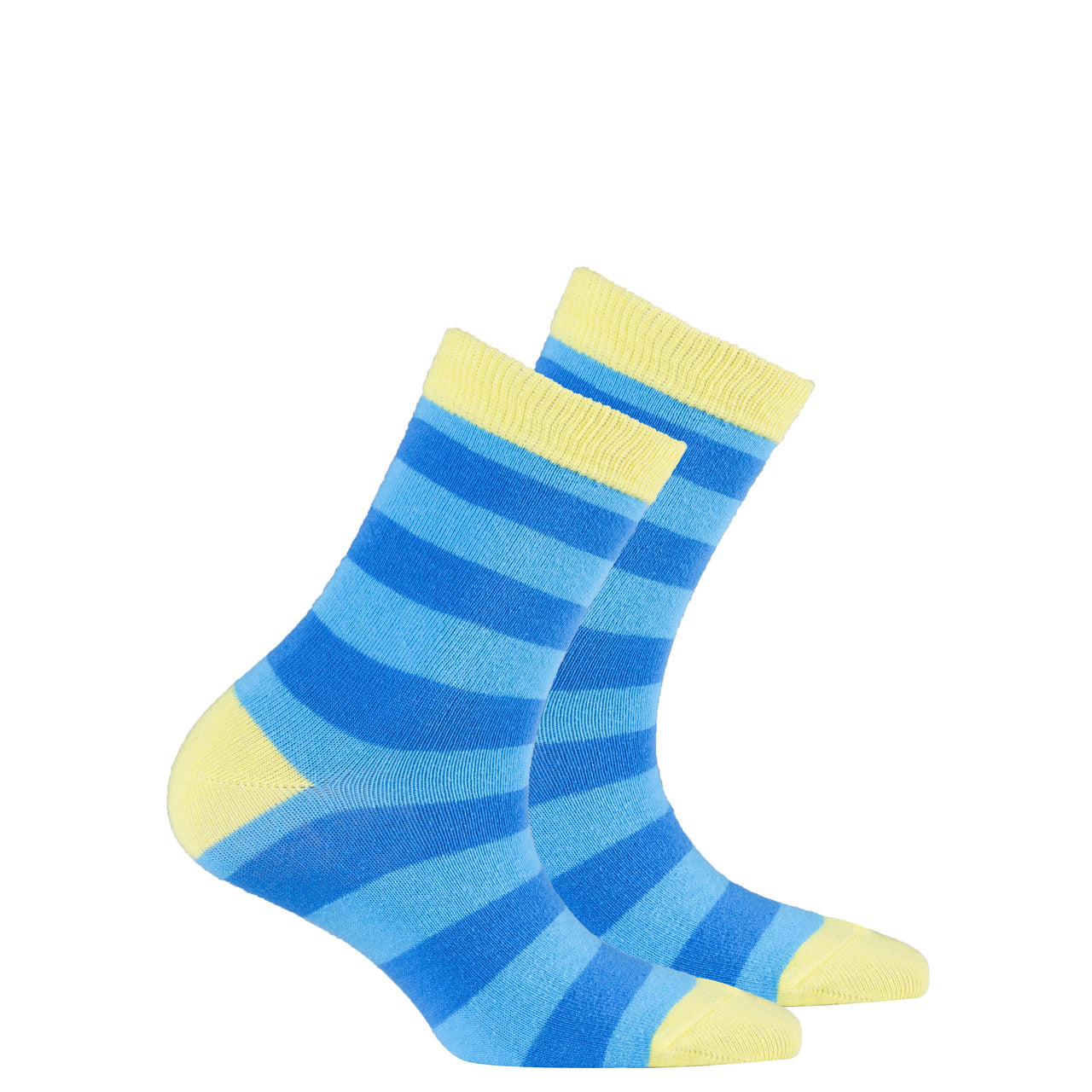 Kids Yellow Sky Stripe Socks - 1 COLOR -