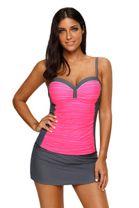 Thumbnail for Two-Tone Sweetheart Neck Two-Piece Swimsuit - T - 3 COLORS -