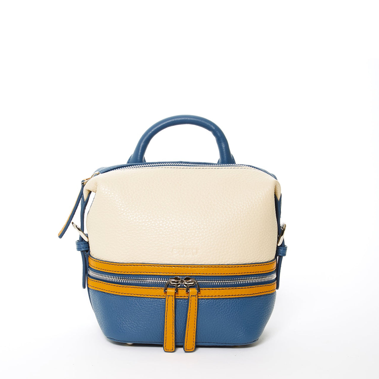 Ashley Small Off White Leather Backpack -