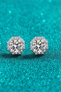 Thumbnail for 2 Carat Moissanite 925 Sterling Silver Stud Earrings