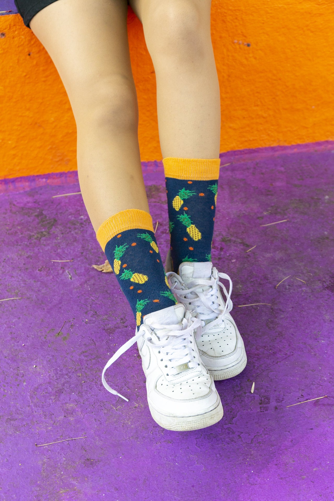 Women's Pineapple Socks - 1 COLOR -