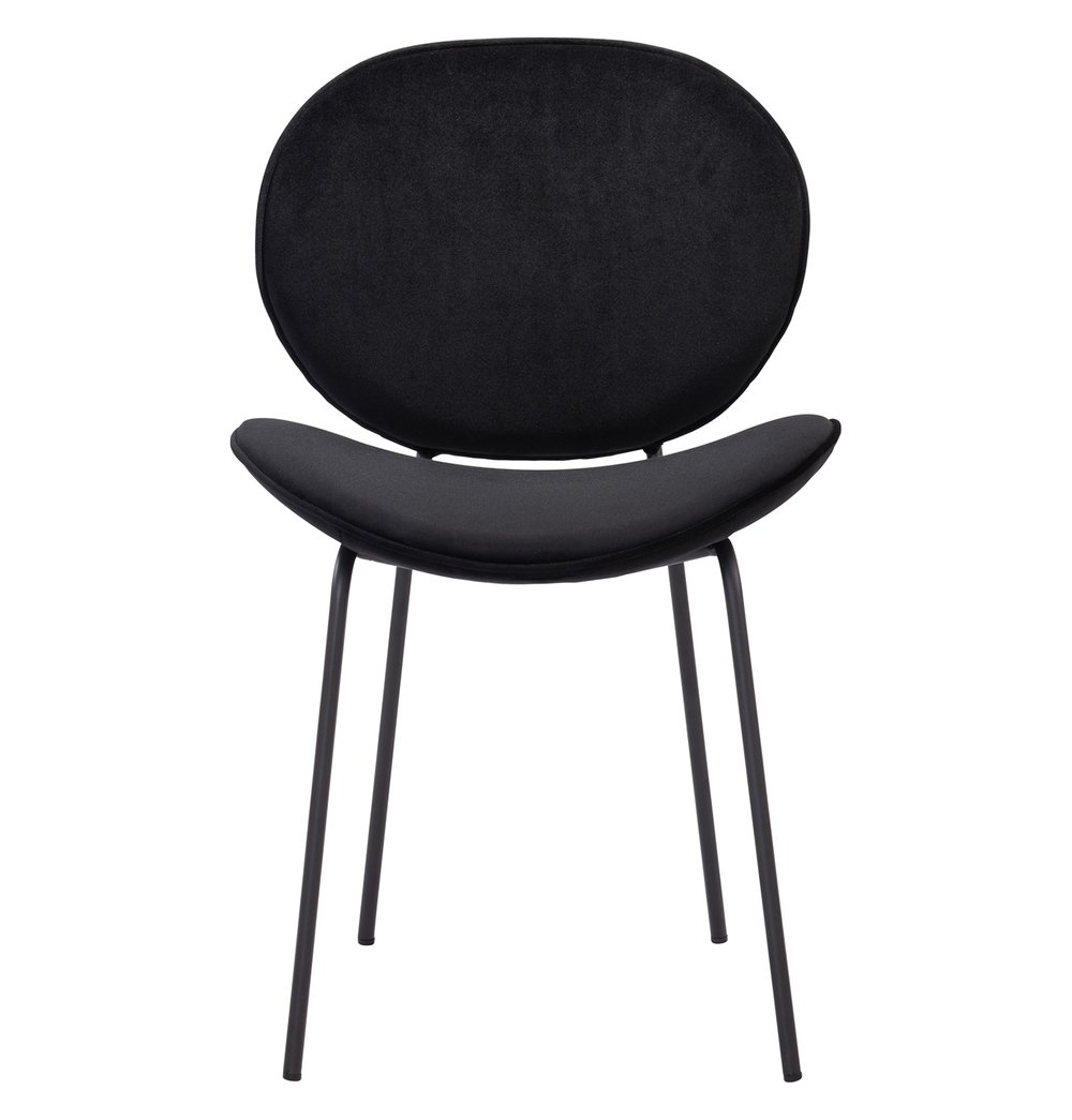 GFURN - Ormer Dining Chair - Black Velvet -