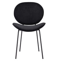 Thumbnail for GFURN - Ormer Dining Chair - Black Velvet -