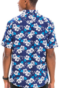 Thumbnail for WEIV - Digital Print Hawaiian Short Sleeve Shirt -