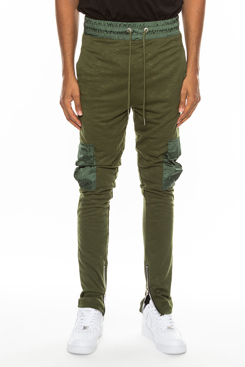 Heathered Slub Cargo Joggers - 1 COLOR -