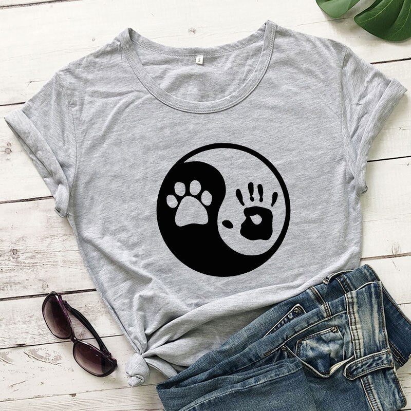 Yin Yang Palm and Paw Print - [23 DAY DELIVERY] - 17 COLORS -