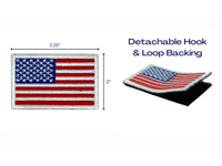 Thumbnail for Jupiter Gear - Tactical USA Flag Patch With Detachable Backing - 10 FLAG DESIGNS -