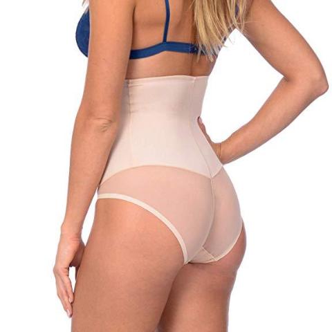 Hi Waist Shaper With Targeted Double Front Panel for Smooth Shaping Nude -