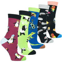 Thumbnail for Women's Wildlife Socks Set - 5 PACK -