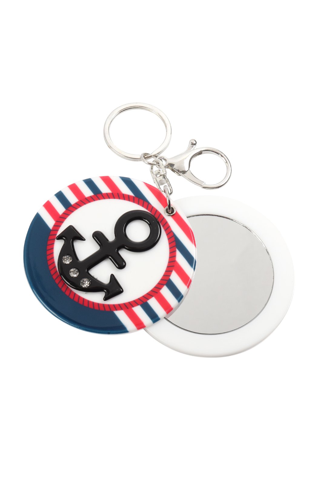 Riah Fashion - Anchor W/ Mirror Keychain -