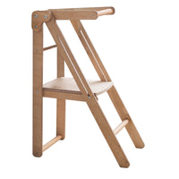 Thumbnail for Foldable Step Stool for Toddlers - Kid Chair That Grows - Beige