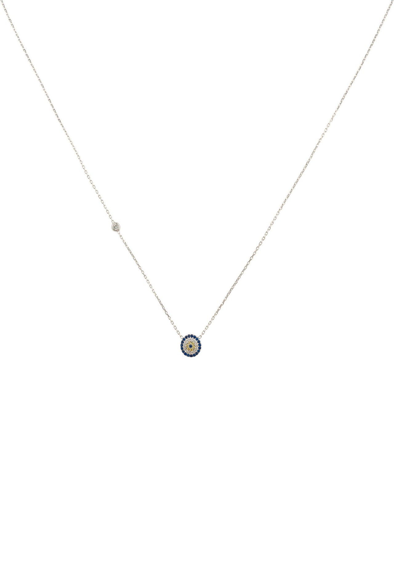 LATELITA - Evil Eye Protectant Necklace Silver -