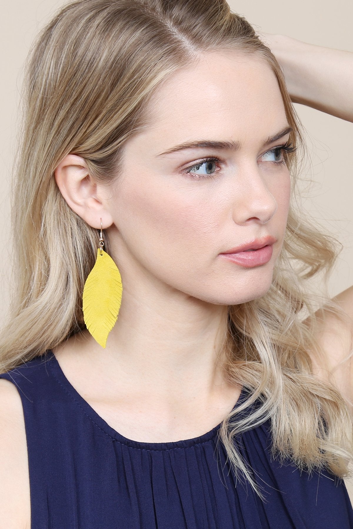 Fringe Suede Leather Earrings - 13 COLORS -