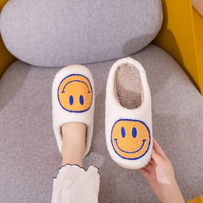 Melody Smiley Face Slippers - T - 1 COLOR -