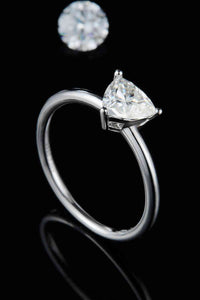 Thumbnail for 1 Carat Moissanite 925 Sterling Silver Solitaire Ring