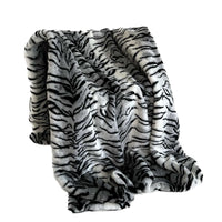 Thumbnail for Plutus Black and White Zebra Faux Fur Luxury Throw Blanket - 14 SIZES -