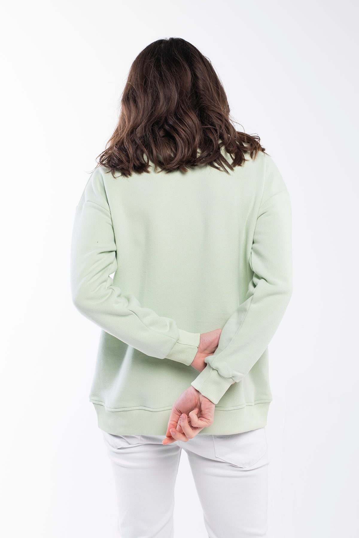 Zipped Neck Sweatshirt - 5 COLORS -