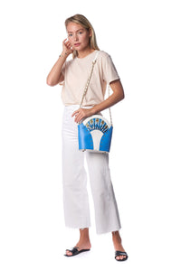 Thumbnail for Bellorita - Feather Blue Shoulder Bag - 1 COLOR -