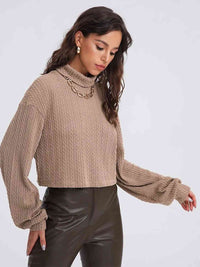 Thumbnail for Turtleneck Long Sleeve Top - T - 2 COLORS -