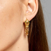 Thumbnail for Akalia - Power Moves Gold Plated Pendant Earrings -