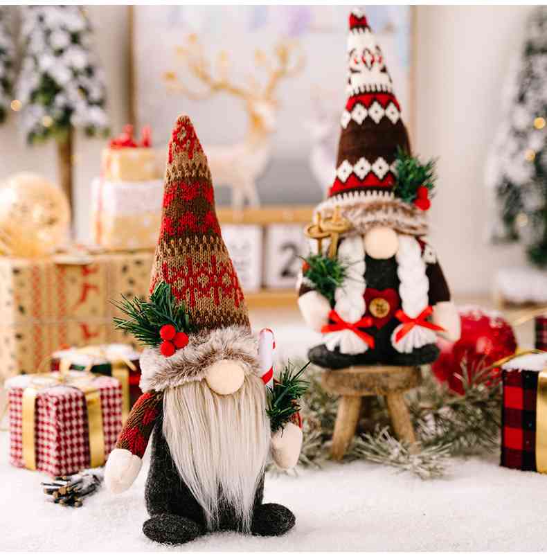 Pointed Hat Christmas Gnomes - 11" - [5-10 DAY DELIVERY] - T - 2 TYPES -