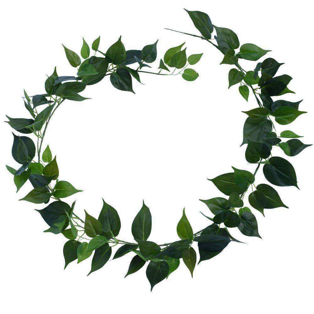 2 Pack - Artificial Money Plant Garland - 190cm -