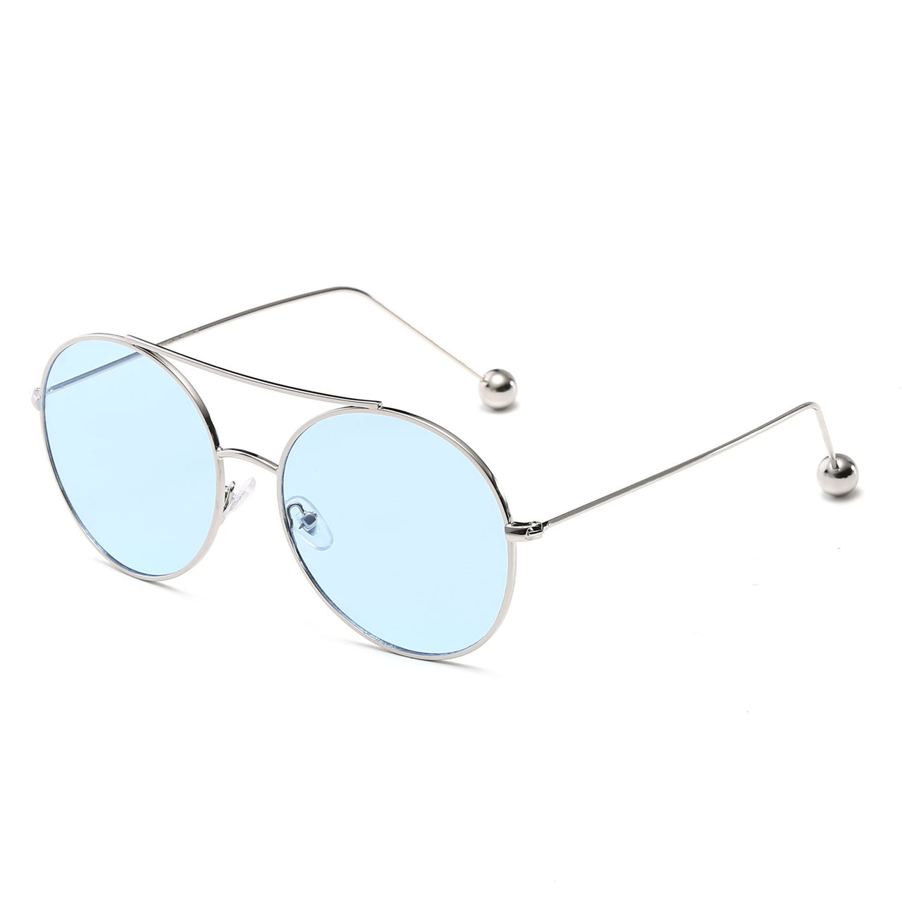 Eureka | Round Tinted Lens Aviator Glasses Balled Sunglasses - 8 COLORS -