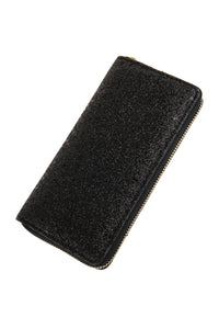 Thumbnail for Metallic Colored Leather Single Zipper Wallet - 6 COLORS -