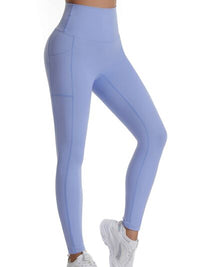 Thumbnail for Pocketed High Waist Active Leggings - T - 4 COLORS -