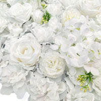 Thumbnail for Artificial Flower Wall Backdrop Panel 40cm X 60cm Mixed Whites -