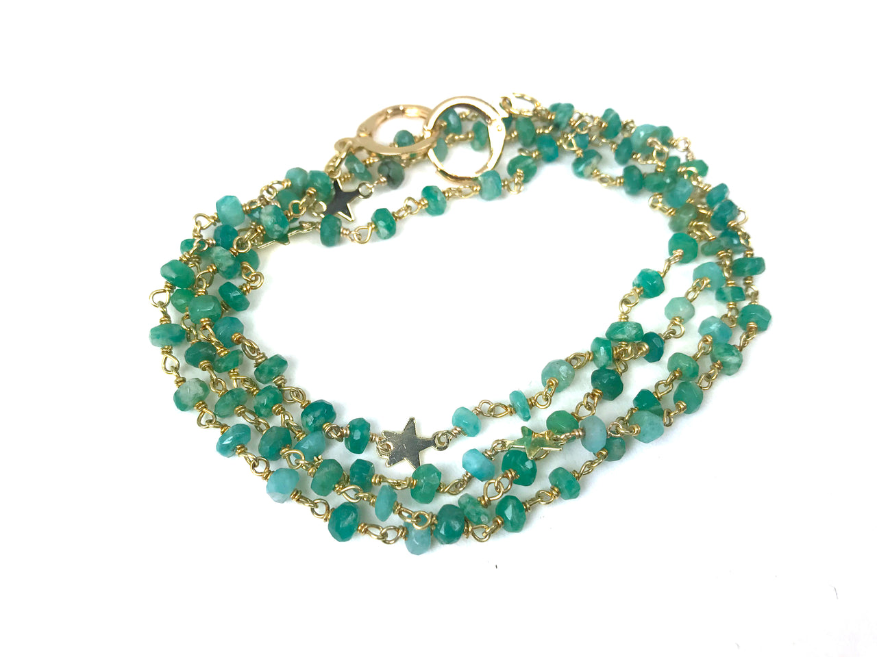 Gena Myint - Amazonite Star Convertible Mask Necklace -