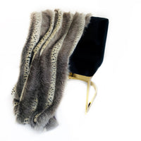 Thumbnail for Plutus Gray  Two Tone Feather Faux Fur Luxury Throw Blanket - 14 SIZES -