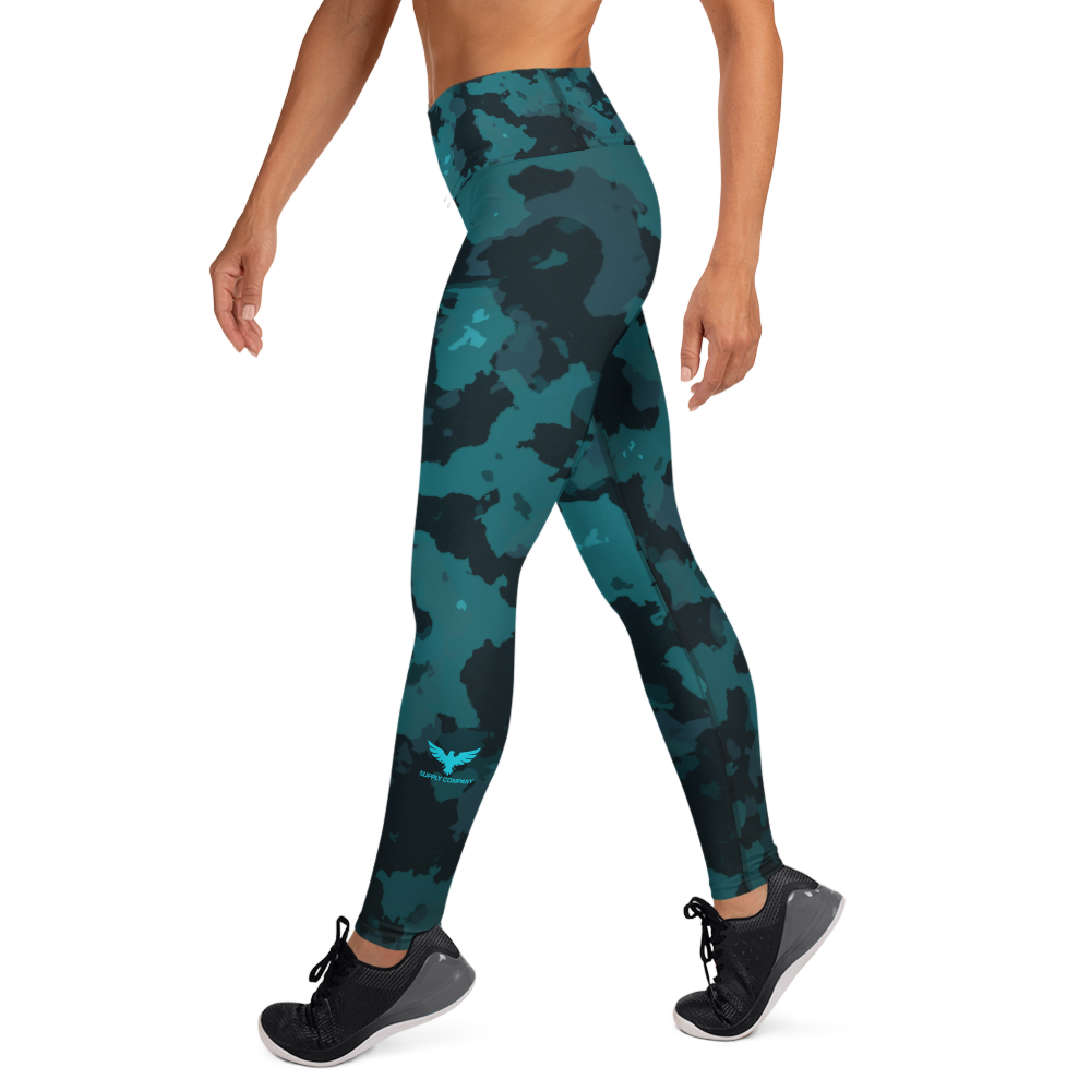 FYC - Women's All Day Comfort Yoga Night Camo Full Length Leggings - 1 COLOR -